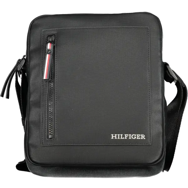 TOMMY HILFIGER MEN'S BLACK SHOULDER BAG