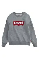 Dětská mikina Levi's šedá barva, s potiskem