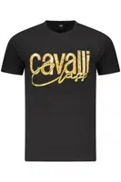 CAVALLI CLASS SHORT SLEEVE T-SHIRT MEN BLACK