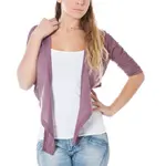 Růžový dámský bolero svetr