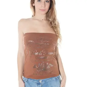 Hnědý dámský top DATCH