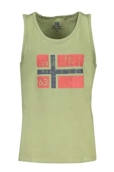 Zelené tílko s norskou vlajkou