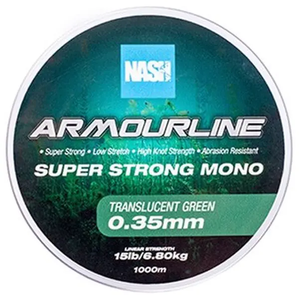 Nash vlasec armourline super strong mono green 1000 m - 0,35 mm 6,80 kg