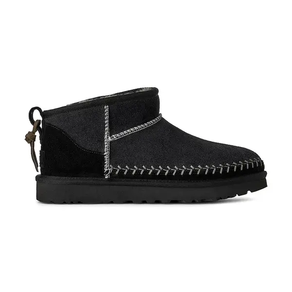 Sněhule UGG Classic Ultra Mini Biarritz černá barva, 1171538.BLK