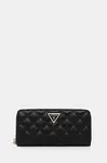 Peněženka Guess GIULLY dámská, černá barva, SWQG96 73146