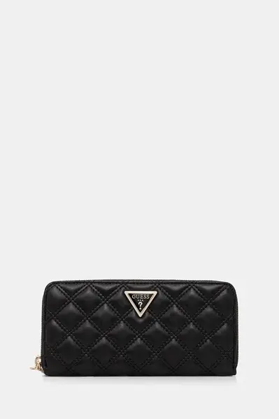 Peněženka Guess GIULLY dámská, černá barva, SWQG96 73146