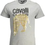 CAVALLI CLASS SHORT SLEEVE T-SHIRT MEN GREY