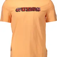 GUESS JEANS MAN SHORT SLEEVE T-SHIRT ORANGE