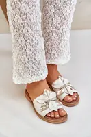 Lewski Shoes Sandály S Dekorací Přírodní Kůže Zazoo 3667 Bílé