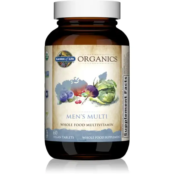 Garden of Life Organics Men’s Multi tablety s multivitamínovým komplexem pro muže 60 tbl