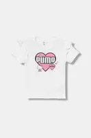 Dětské bavlněné tričko Puma PUMA X HELLO KITTY & FRIENDS Ruffle Tee