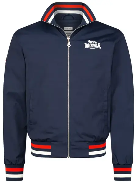 LONSDALE Prechodná bunda 'Newdigate'  tmavomodrá / grenadínová / biela