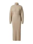 millane Pletené šaty  tmavobéžová