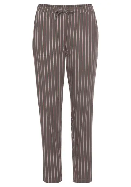 s.Oliver Pyžamové nohavice  béžová / hnedá / svetločervená