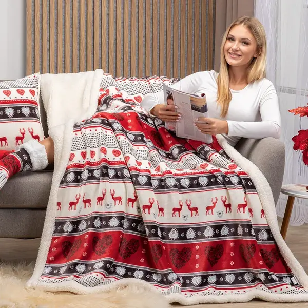 Beránková souprava s ponožkami SOPHIA 3 ks