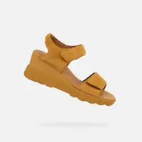 Žluté dámské sandály na platformě Geox Spherica EC6