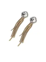 SOHI Náušnice 'Sayra'  zlatá / strieborná