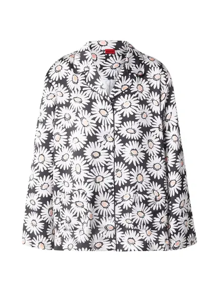 HUGO Blúzka 'Casmera-1'  čierna / biela