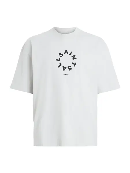 AllSaints Tričko 'TIERRA'  svetlosivá / čierna