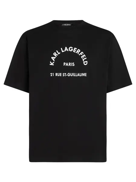 Karl Lagerfeld Tričko  čierna / biela