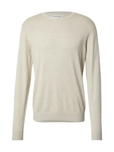 JACK & JONES Sveter 'JJEmil'  béžová melírovaná