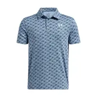 UA Playoff Printed Polo-BLU