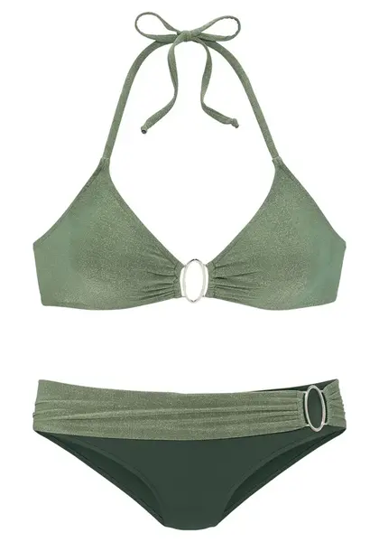 JETTE Bikiny  zelená / olivová