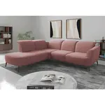 Sit & More ROHOVÁ SEDAČKA, textil, starorůžová