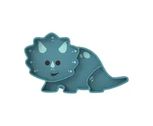 Melii Silikonový dělený talířek s přísavkou - Luxe Dinosaur