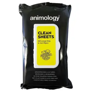 Čistiace utierky Animology Clean Sheets, 100 ks