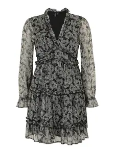 Vero Moda Petite Šaty 'VMSMILLA'  sivá / čierna