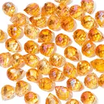 50Pcs Teardrop Electroplated Transparent Glass Charms