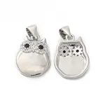 Brass & Glass & Cubic Zirconia Pendants