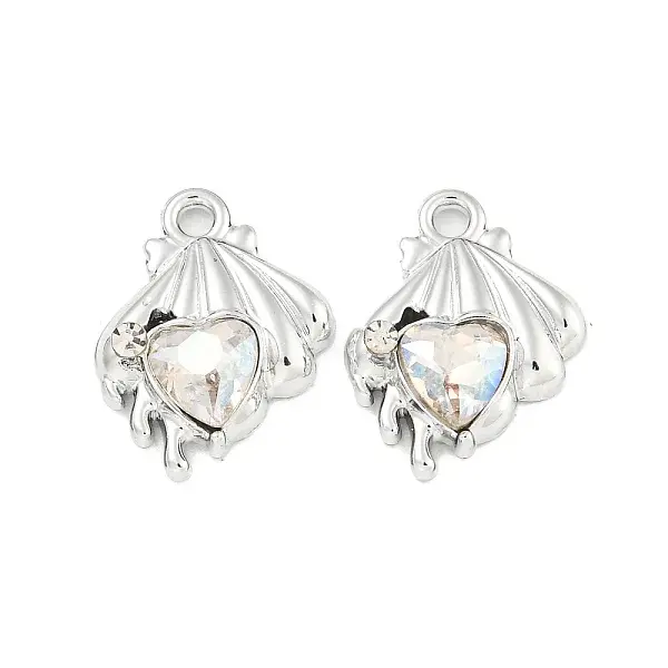 UV Plating Alloy with Rhinestone Pendants