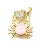 Brass Clear Cubic Zirconia Pendants