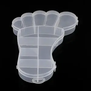 Foot Plastic Bead Storage Containers