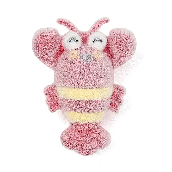 Animal Theme Flocking Silicone Pendants