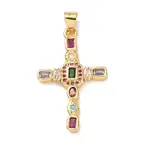 Brass Micro Pave Cubic Zirconia Pendants