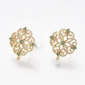 Brass Stud Earring Findings