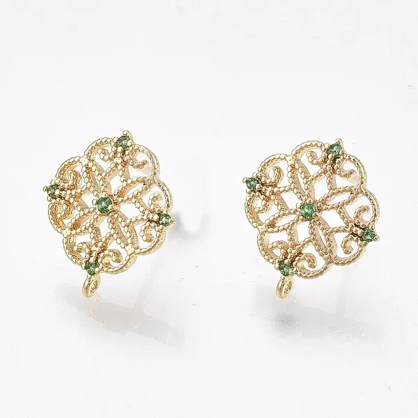Brass Stud Earring Findings