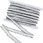 25M Nylon Elastic Pleated Lace Trim