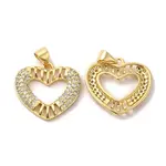 Brass Micro Pave Cubic Zirconia Pendants