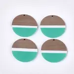 Resin & Walnut Wood Pendants