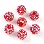 AB-Color Resin Rhinestone Beads