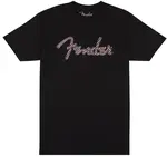 Fender Spaghetti Logo Wavy Checker Tee Pink XXL