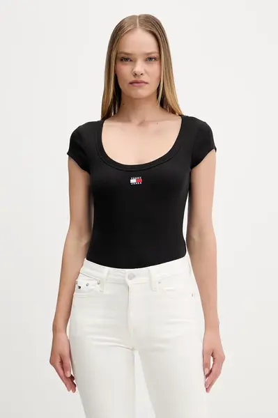 Tommy Jeans tričko dámské bavlněné s elastanem