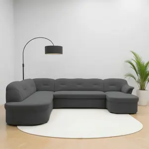 MID.YOU SEDACÍ SOUPRAVA, textil, tmavě šedá
