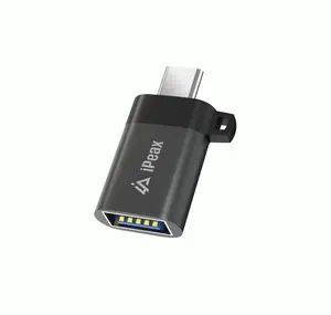 Adaptér iPEAX OTG USB-C / USB-A, černá