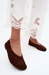 Dámske Boto Camel Balerínky z Imitácie Semiša