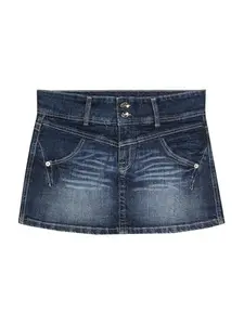 Bershka Sukňa  modrá